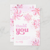 Winter Geburtstag Danke Karte (Vorne/Hinten)