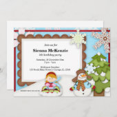 Winter Geburtstag Einladung (Vorne/Hinten)