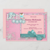 Winter Geburtstag Einladung (Vorne/Hinten)