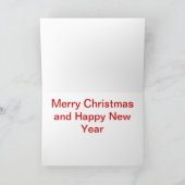 Winter gehen zuerst feiertagskarte (Innenseite)