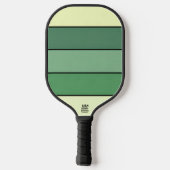 Winter Gelbe Streifen auf Wasserfarbpapier Pickleball Schläger (Rückseite)