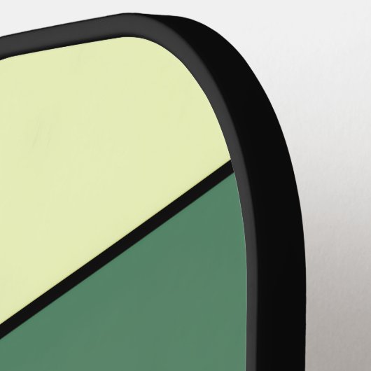 Winter Gelbe Streifen auf Wasserfarbpapier Pickleball Schläger (Linke Seite)