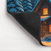 Winter / Gemütliche Winterkabine Mouse-Polster Mousepad (Ecke)