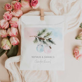 Winter Gender offenbaren rosa und blau Geschenktütchen