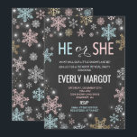 Winter Gender Reveal Baby Shower Einladung<br><div class="desc">Winter Gender Reveal Baby Shower Einladung. Der Glitzer-Effekt in diesem Design ist ein digitales Bild,  das wie ein echter Glitzer aussieht. Hohe Qualität und noch wunderschön,  aber kein echter Glitzer wird bei der Herstellung dieses Produktes verwendet werden. Alle Designs sind © PIXEL PERFECTION PARTY LTD</div>