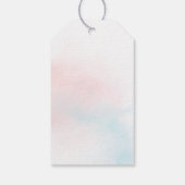 Winter Gender Reveal Vielen Dank Tag Geschenkanhänger (Rückseite)