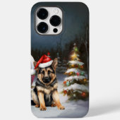 Winter German Shepherd Caravan Weihnachtsabenteuer Case-Mate iPhone Hülle (Rückseite)