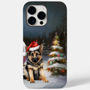 Winter German Shepherd Caravan Weihnachtsabenteuer Case-Mate iPhone 14 Pro Max Hülle