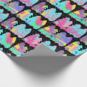 Winter-Geschenkpapier mit Bäumen Geschenkpapier (Ecke)