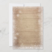 Winter Geschlecht offenbart Einladung Kalten Außen (Rückseite)