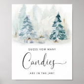 Winter geschlechtsneutral Schätzung wie viele Bonb Poster (Vorne)