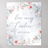 Winter geschlechtsneutral Schätzung wie viele Bonb Poster (Vorne)