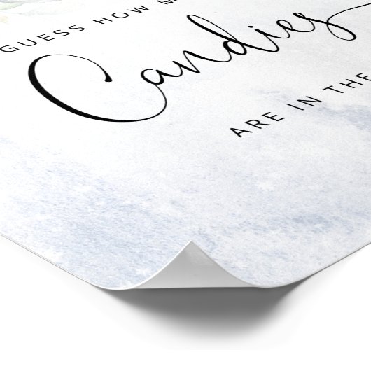 Winter geschlechtsneutral Schätzung wie viele Bonb Poster (Ecke)