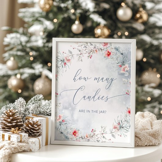 Winter geschlechtsneutral Schätzung wie viele Bonb Poster