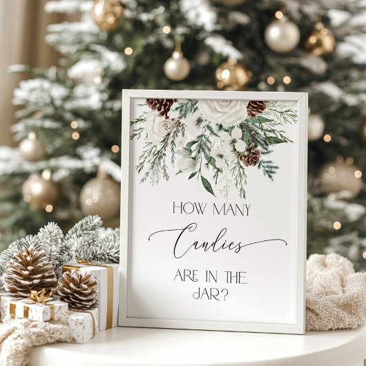 Winter geschlechtsneutral Schätzung wie viele Bonb Poster