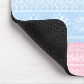 Winter gestrickter Weihnachts-Pullover, Weihnachts Mousepad (Ecke)