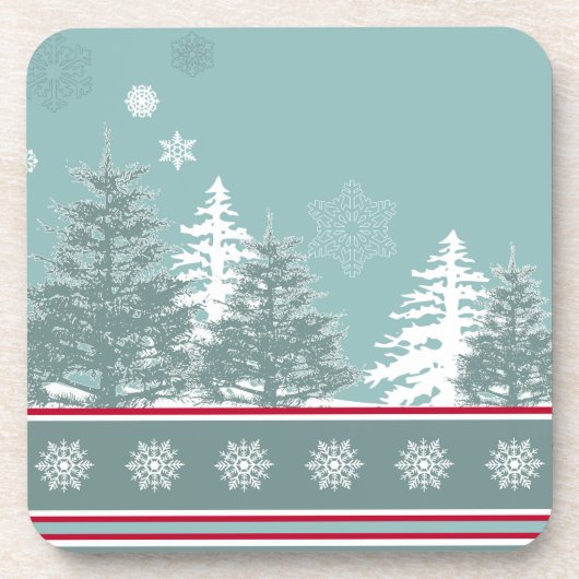 Winter Getränkeuntersetzer (Vorderseite)