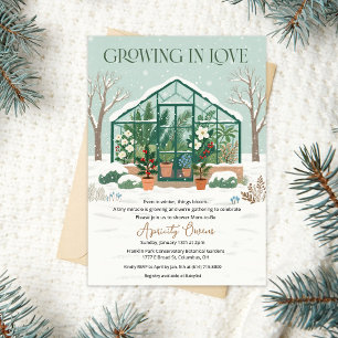 Winter-Gewächshaus-Baby-Shower-Einladung Einladung