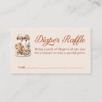 Winter Gingerbread Man Babydusche Windelwanne Raff