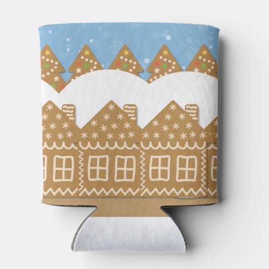 Winter Gingerbread Street Dosenkühler (Rückseite)