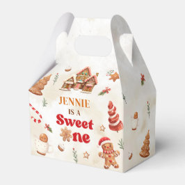 Winter Gingerbrot Haus Weihnachten 1. Geburtstag Geschenkschachtel