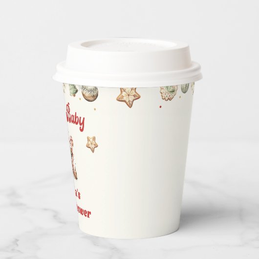 Winter Gingerbrot Weihnachtsdusche Pappbecher (Links)