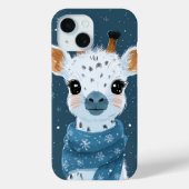 Winter-Giraffen-Charm-iPhone-/iPad-Hülle Case-Mate iPhone Hülle (Rückseite)