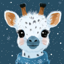 Winter-Giraffen-Charm-iPhone-/iPad-Hülle