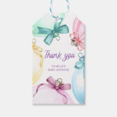 Winter Girl Baby Dusche Geschenkanhänger (Vorderseite)