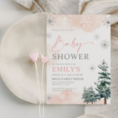 Winter Girl Baby Shower Einladung