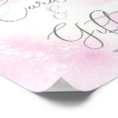 Winter Girl Babyduschkarten und Geschenkposter Poster (Ecke)