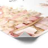 Winter Girl Deer Babies sind süß Nehmen Sie eine L Poster (Ecke)