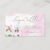 Winter Girl Duschdieger Tombola Begleitkarte (Vorderseite)