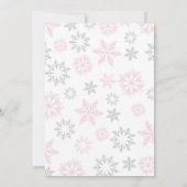 Winter Girl Polar Bear 2. Geburtstag Einladung (Rückseite)