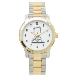 Winter Glamour Westie Watch Armbanduhr