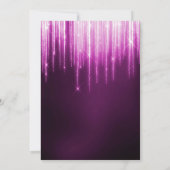 Winter Glass Baubles & Snowflakes Quinceanera Einladung (Rückseite)