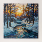 Winter-Glass-Puzzle Puzzle (Vertikal)