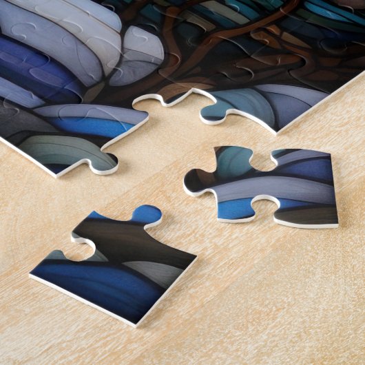 Winter-Glass-Puzzle Puzzle (Seite)