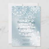 Winter Glitzer Schnee Weihnachten Party Einladung (Vorderseite)