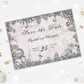 Winter Glitzer Weihnachten Magische Hochzeit Save The Date
