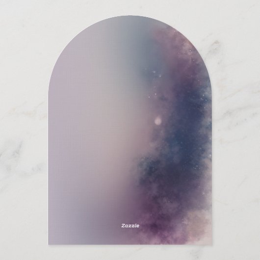 Winter Glow Birthday Flat Greeting Card Einladung (Rückseite)