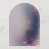 Winter Glow Geburtstagskarte Einladung (Rückseite)