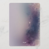 Winter Glow Geburtstagskarte Einladung (Rückseite)