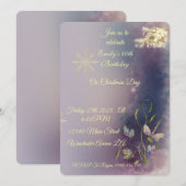 Winter Glow Geburtstagskarte Einladung (Vorne/Hinten)