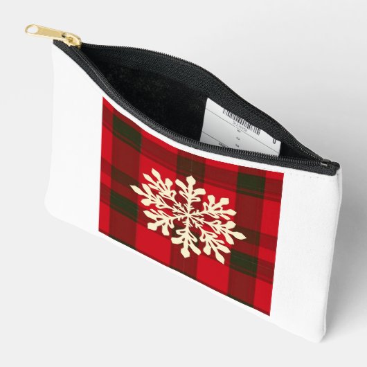 Winter Glow Pattern Zubehörtasche (Offen)