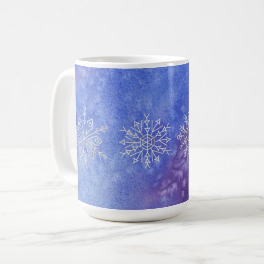 Winter Glow Snowflake Tasse (Vorderseite Links)