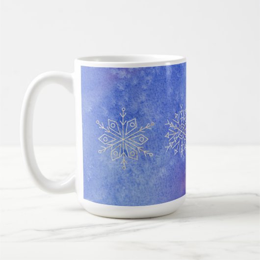 Winter Glow Snowflake Tasse (Links)
