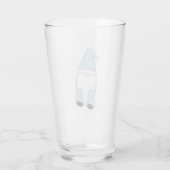 Winter-Gnom-Bierglas Glas (Rückseite)