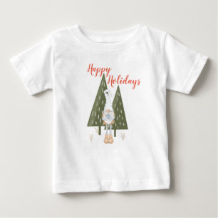 Winter-Gnom Happy Holidays passende Kleidung Baby T-shirt