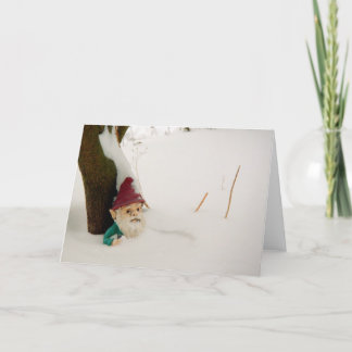 Winter Gnome Feiertagskarte